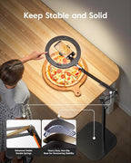 LUXSURE Ring Light Tripod for iPhone with Light,71" Overhead Camera Mount with Phone Holder,Adjustable Ring Light with Stand and iPhone Tripod for Video Recording,Cooking,Painting,TikTok,YouTube