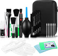 Camera Lens Cleaning Kit - Mirrorless and DSLR Camera Cleaning Kit for Canon, Sony, Nikon, Including Lens Paper/Blower, Cleaning Solution, Cotton swabs, dust Free Cloth, Lens Pen, Cleaning Brush