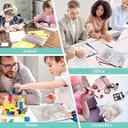 32pcs Mesh Zipper Pouch Bags, B5 Mesh Pouch, 8 Color Zipper Pouches for Organizing, Board Game Storage, Travel, School, Office