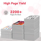 LEMERO 137 Black Toner Cartridge Compatible Replacement for Canon 137 CRG-137 Black Toner for ImageClass D570 MF236n MF232w MF216n LBP151dw Printer (137 Black-4 Pack)