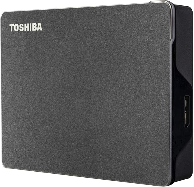 Toshiba Canvio Gaming 4TB Portable External Hard Drive USB 3.0, Black for PlayStation, Xbox, PC & Mac - HDTX140XK3CA