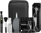 Movo Deluxe Essentials DSLR Camera Cleaning Kit with 10 APS-C Cleaning Swabs, Sensor Cleaning Fluid, Rocket Air Blower, Lens Pen, Soft Brush, 2X Small and 2X Large Microfiber Cloths and Carrying Case