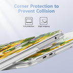 Case for MacBook Pro 13 inch with/Without Touch Bar (2016-2022, M2 A2338 M1 A2289 A2251 A2159 A1989 A1706 A1708), Hard Shell + Keyboard Cover + Dust Plug, Sunflowers