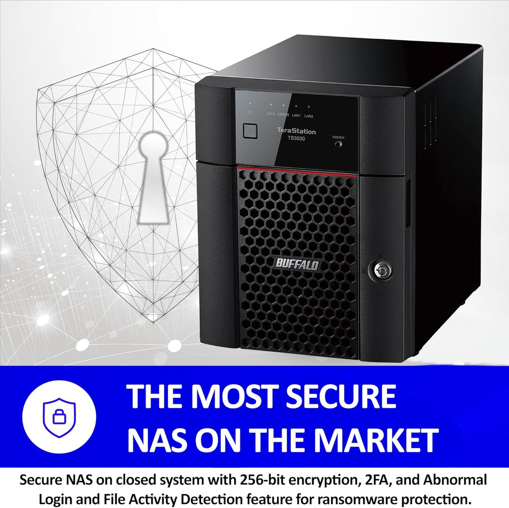 BUFFALO TeraStation Essentials 2025 4-Bay Value Desktop NAS 24TB (4x6TB) with Hard Drives Included