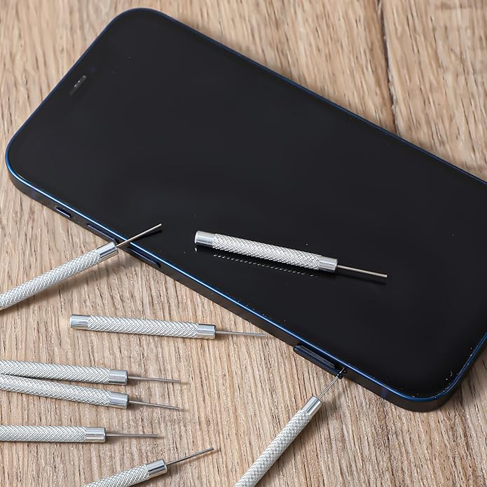 16 Pcs SIM Card Removal Pin, SIM Card Tray Ejector Pins Removal Opening Tool Watch Chain Link Remover Pin Tools Smartphone Ejector Pins Needle Remover for Cell Phone Opener