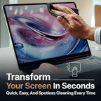 Kuzy 3 Pack Premium Microfiber Cleaning Cloth - MacBook Screen Cleaner Keyboard Cover Imprint Protection Accessories - Laptop Screen Cleaner Cloth - Eyeglass Lens Glasses Cleaner, 3 Pack - Gray