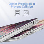 Case for MacBook Pro 13 inch with/Without Touch Bar (2016-2022, M2 A2338 M1 A2289 A2251 A2159 A1989 A1706 A1708), Hard Shell + Keyboard Cover + Dust Plug - Flowers