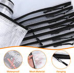 20pcs Plastic Mesh Zipper Pouch Bags, A3 17x12 Inches Extra Large Zipper Bags, Reusable Zipper Pouches for Classroom Office Supplies Organizing, Puzzles & Games, Board Game Organization