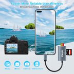 Vanja SD Card Reader USB C, High-Speed USB 3.0 Micro SD Card Adapter for SD SDXC SDHC MicroSD | Compatible with iPhone 17/16/15, MacBook Pro/Air, iPad Pro, Laptop, Galaxy Smartphones