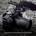 Tilta Camera Cage Compatible with Canon C80 Advanced Kit | Includes Tilta Xeno NATO Side Handle, 15mm LWS Baseplate, Aluminum Rods & Button Extensions | NATO, Cold Shoe, 1/4"-20 & 3/8"-16 Threads
