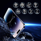 Screen Protector for iPhone 14 Pro [6.1 Inch],2 pcs Colorless Anti-Blue Light Tempered Glass Films, HD Clear, 9H Hardness, No Bubbles, Case Friendly with 2 pcs Camera Lens Protector