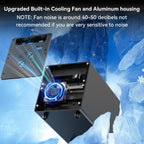 Hybrid 3*2.5/3.5" SATA HDD/SSD(2 HDDs Support 4 RAID Mode)+3* M / B+M Key M.2 NVMe Enclosure with Fan, USB A/C 3.2 Gen 2, Hard Drive Enclosure Support 90TB(3*22TB HDD+3*8TB 2230/42/60/80/110 SSDs)