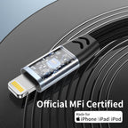 Magnetic Lightning to 3.5mm Headphone Jack Adapter, [Apple MFi Certified] 2 in 1 iPhone Headphone Adapter Aux Audio and Charger Adapter, iPad Headphone Adapter Charging Cable Splitter for iPhone 14 13