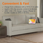 Amazon Basics USB-2.0 Type C to Lightning Cable (MFi Certified), 10 ft, Black