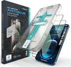 Deppa |2 Pack| Anti-Blue Light Screen Protector for iPhone 12 Pro Max (6.7')| Scratch Resistant Tempered Glass | 3D Edge to Edge Coverage | Easy Installation Kit | Eye Safeguard TÜV Certified