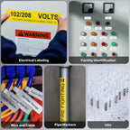 Makeid D50 Industrial Label Printer, Desktop Label Maker 2" Print Head, Mobile APP & PC Editor Compatible, 2600mAh Li-ion Battery, Come with 1.97" W x 26.24ft L Label Heavy-Duty Labeler for Job Sites