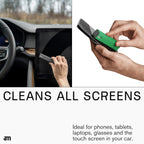 am Screen Cleaner Mist Spray with Microfiber Cloth Around – Alcohol-Free, Streak-Free Screen Cleaning Kit for Smartphones, Tablets, Laptops, Smart TVs & Car Screens, 1 Pack, Green