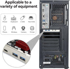 ELUTENG 4 Ports USB 3.1 PCIE Expansion Card (2 USB-A & 2 Type-C Ports) Superspeed PCI Express Expansion Card USB Card for Desktop PC Support Windows 11/10/8/7/XP/Vista, Self-Powered Supply