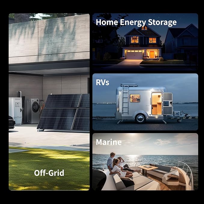 12V 100Ah LiFePO4 Battery MAX PLUS - 110A BMS with Low Temp Cutoff | 15000+ Deep Cycles for RV Solar Marine Trolling Motor | Off-Grid Backup Power Rechargeable Lithium Iron Phosphate Battery