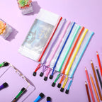 Jetec 32 Pcs Mesh Zipper Bags Toy Storage Bikini Organizer Bag Bolsas Para Guardar Trajes De Baño Waterproof Zipper Reusable Pouch Puzzle Multipurpose for Storage Office(Cute Color,9.5 x 4.5 Inch)