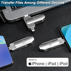 Apple MFi Certified 512GB Photo-Stick-iPhone 16/15/14/13 Memory Flash-Drive-Photo-Stick iPad Lightning USB C Flash Drive Android Photo-Stick iPhone-USB-Drive iPhone-Photo-Transfer-Stick iPhone-Storage