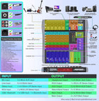 Professional Audio Mixer Sound Board 6 Channel Audio Desk System Interface Digital DJ Console with Bluetooth USB Sound Audio Mixing Console for Karaoke Studio Party Recording Broadcast (CT-6)