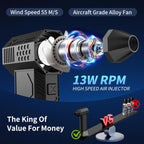 BlueBark Compressed Air Duster, 13,000 Rpm Air Duster, Replacement Of Compressed Can, Four Wind Speeds & Aviation Grade Alloy Fan Blade, Gifts For Men, For Car Accessories, Keyboard Cleaning