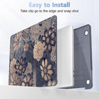 Case for MacBook Pro 13 inch with/Without Touch Bar (2016-2022, M2 A2338 M1 A2289 A2251 A2159 A1989 A1706 A1708), Hard Shell + Keyboard Cover + Dust Plug - Spring Floral