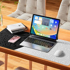 XVX Black and White Topographic Mousepad, XXLarge Gaming Mouse Pad for Desk 35.4x15.7 Inch,Waterproof Desk Pad with Non-Slip Rubber Base Mice Pad,Keyboard Mat Computer Game Mouse Mat