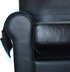 Wanty Velvet Sofa Couch Chair Armrest Soft Caddy Organizer Holder for Remote Control, Cell Phone, Book, Pencil (Black)