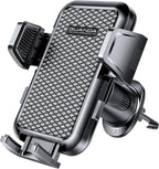 Car Phone Holder Mount for Air Vent, [Never Shake Hook Clip] 360° Adjustable Vent Clip, Compatible with Big Phones,Thick Cases, Phone Holders for Your Car–Fits iPhone, Samsung and Android