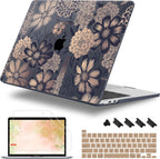Case for MacBook Pro 13 inch with/Without Touch Bar (2016-2022, M2 A2338 M1 A2289 A2251 A2159 A1989 A1706 A1708), Hard Shell + Keyboard Cover + Dust Plug - Spring Floral