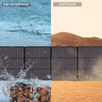 N-Type 16BB 200W Portable Solar Panels for Power Station,IP68 Waterproof ETFE Foldable Solar Panel Kit 25% High Conversion Efficiency Solar Panel for Camping Outdoor RV Blackout