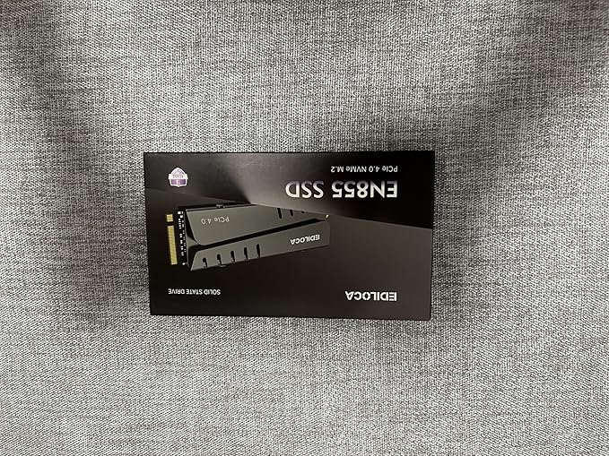 500GB PS5 SSD with Heatsink PCIe Gen4 NVMe M.2 Gaming SSD, 7400MB/s Read, 1GB DRAM Cache, 3D TLC | Internal Solid State Drive Compatible with PS5 & PC(EN855)