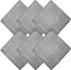 WHOOSH! Microfiber Cleaning Cloth, 6 Pack, Glasses and Screen Cleaning Cloth, Suitable for Car Screen, Computer, Laptop, iPad, MacBook, Smart Phone, Monitor, Eyeglasses, Watches (6 x 6 Inch), Grey