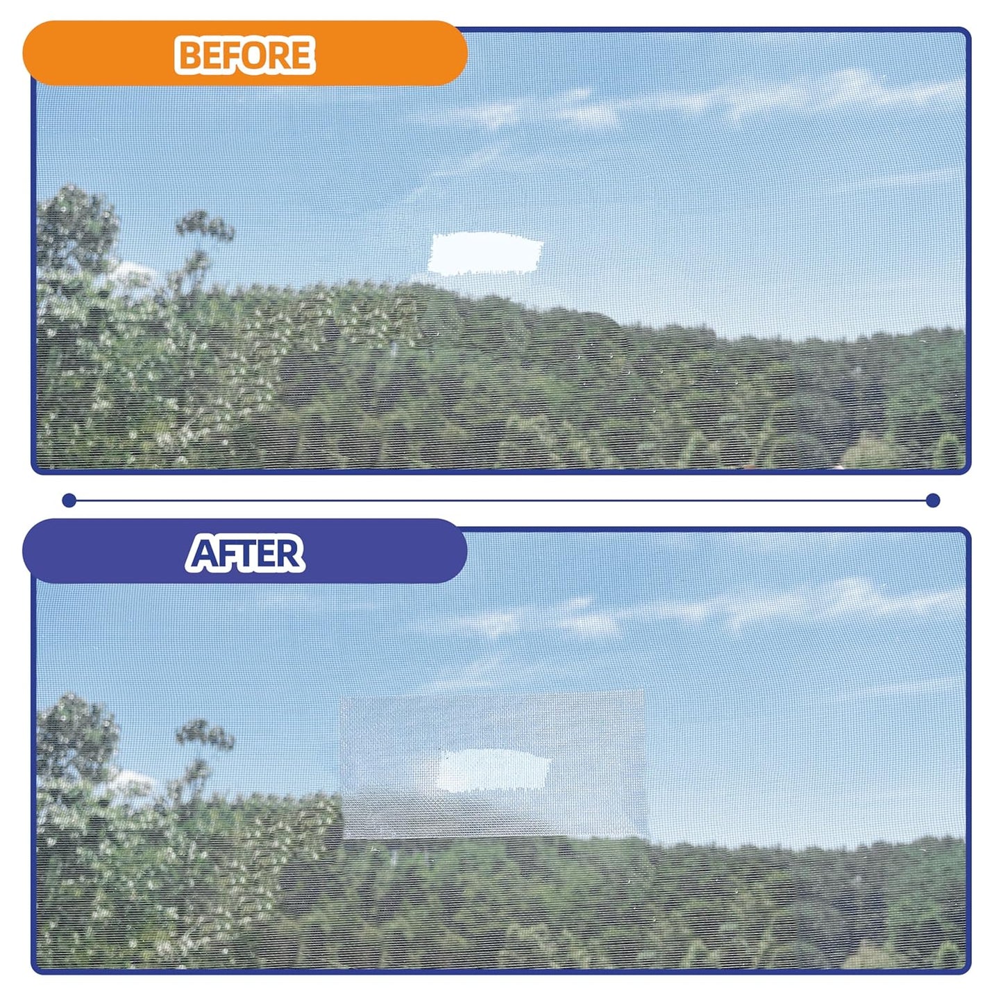 KING MOUNTAIN Black Window Screen Repair Tape,3inX15FT Heavy Duty Screen Repair Kit for Window Screen and Screen Door Tears Holes,Strong Adhesive & Waterproof Window Screen Patch, Weather Resistant