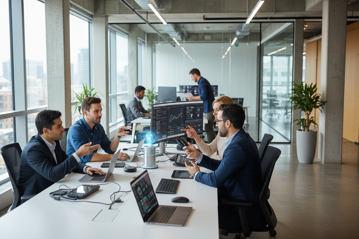 At TechWave, we believe technology should be reliable, accessible, and built to power progress. Our brand was created to support individuals, businesses, and organizations that depend on electronics every day. Whether you are a professional, a growing company, or a technology enthusiast, TechWave is here to deliver products you can trust and service you can rely on. (make it real photo)